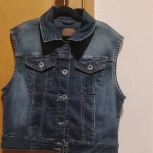 Denim Sleeveless Vest
